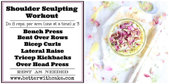 20 Minute Shoulder Shaping Upper Body Workout & A Magical Mango Matcha Smoothie