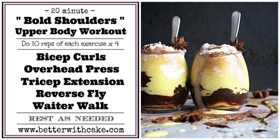 Golden Spiced Caramel Latte + A 20 Minute Shoulder Sculpting Workout