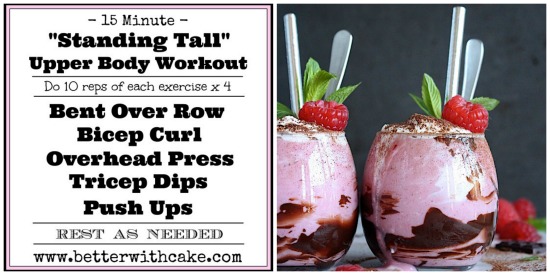Raspberry Dream Shake & A 15 Minute Upper Body Workout