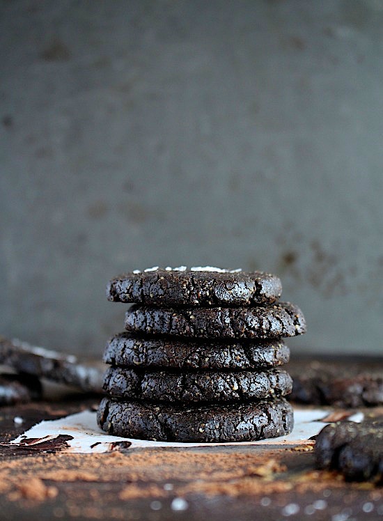 Salted Choc Fudge Almond Butter Brookies {Gluten Free - Dairy Free - Grain Free - Refined Sugar Free - Low Carb - Keto - Paleo - Vegan Friendly } - www.betterwithcake.com