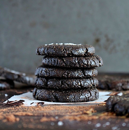 Salted Choc Fudge Almond Butter Brookies