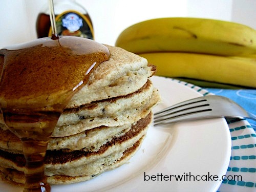 Banana, Brown Sugar and Ricotta Pancakes