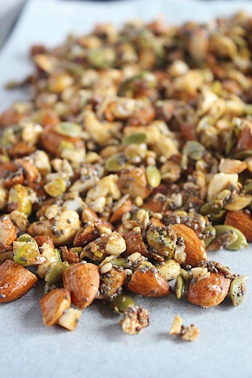 Apple and Cranberry {Grain Free} "Granola" - Vegan, Gluten Free & Paleo Friendly - www.betterwithcake.com