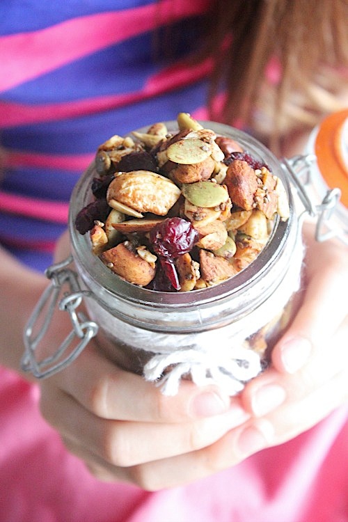 Pumpkin and Cranberry {Grain Free} "Granola" - Vegan, Dairy Free & Paleo Friendly - www.betterwithcake.com