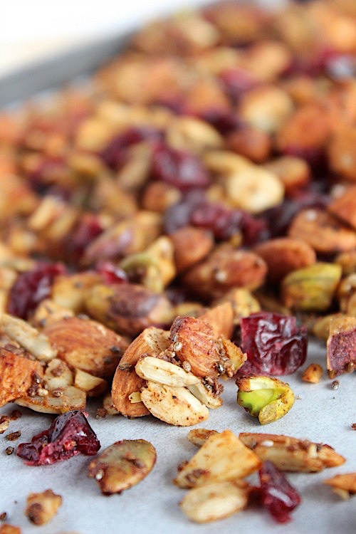 Apple and Cranberry {Grain Free} "Granola" - Vegan, Gluten Free & Paleo Friendly - www.betterwithcake.com