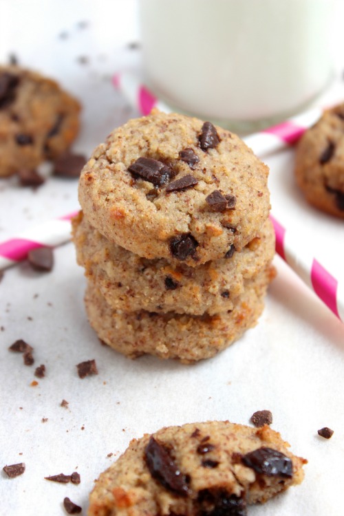Healthy, Grain Free {Paleo Friendly} Choc Chip Cookies