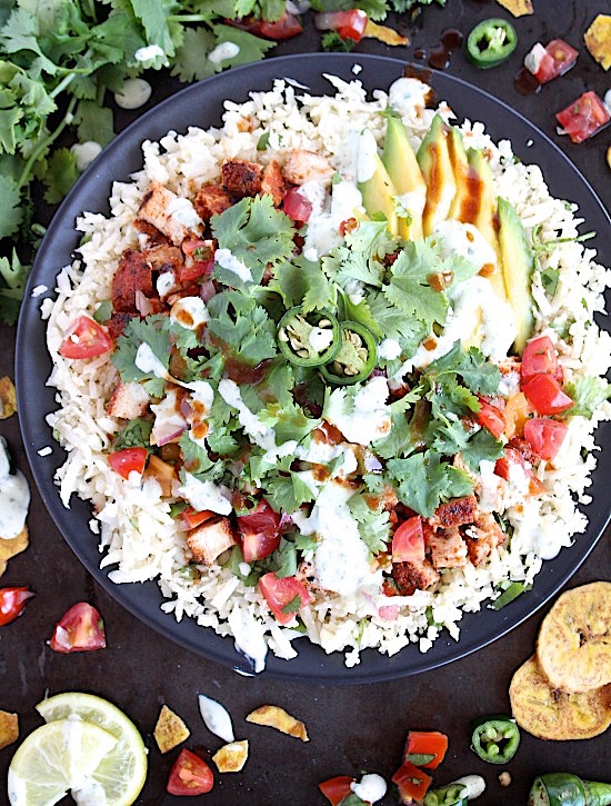Deliciously Simple Grilled Chicken Burrito Bowls {Gluten Free – Grain Free – Paleo Friendly}