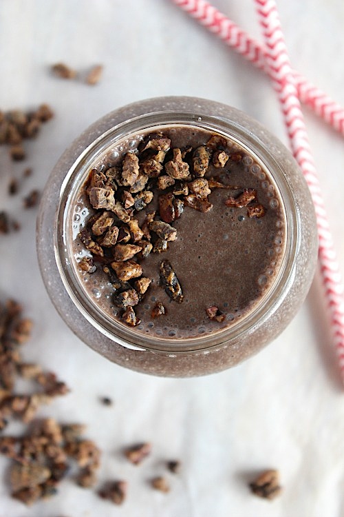Choc-Banana Milkshake - Vegan, Dairy Free & Paleo Friendly - www.betterwithcake.com