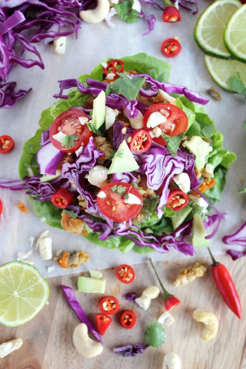 Healthy, Homemade - Asian Style Lettuce Wraps - www.betterwithcake.com