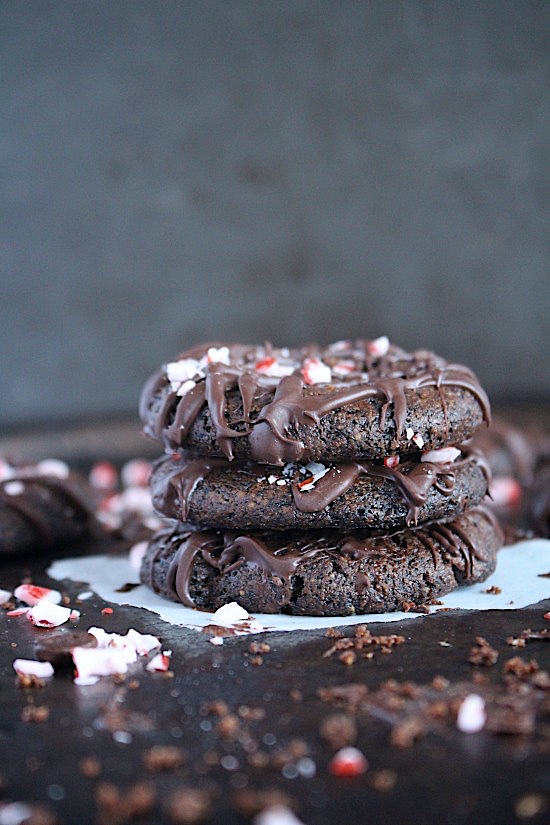 Flourless {EGG FREE} Dark Chocolate Peppermint Mocha Cookies {Gluten Free, Dairy Free, EGG FREE, Grain Free, Refined Sugar Free,Low Carb, Keto, Vegan & Paleo Friendly} - www.betterwithcake.com
