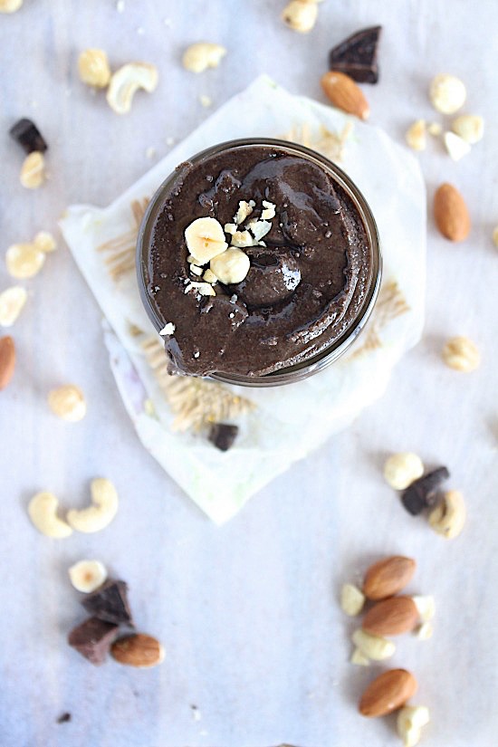 Healthy, Homemade Chocolate Hazelnut Cashew Butter {Sugar Free - Dairy Free - Gluten Free - Vegan - Keto - Paleo} - www.betterwithcake.com