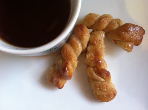 Maple glazed Doughnuts with a Twist