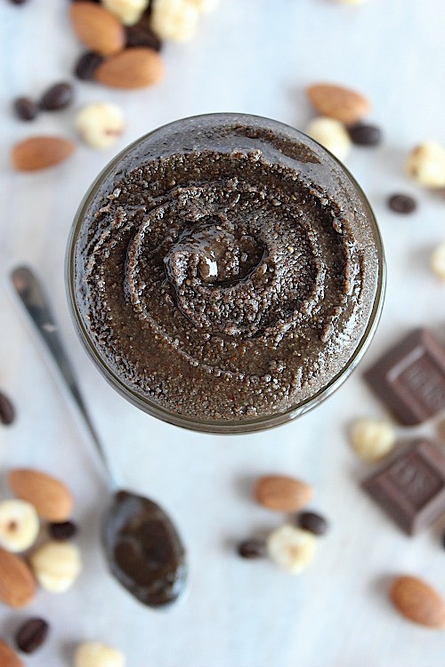 Chocolate Espresso Hazelnut-Almond Butter {Vegan, Gluten Free, Paleo Friendly} - www.betterwithcake.com
