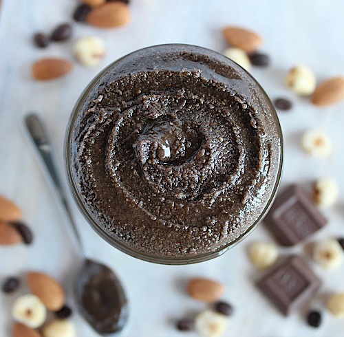 Chocolate Espresso Hazelnut-Almond Butter {Vegan, Gluten Free, Paleo Friendly} - www.betterwithcake.com