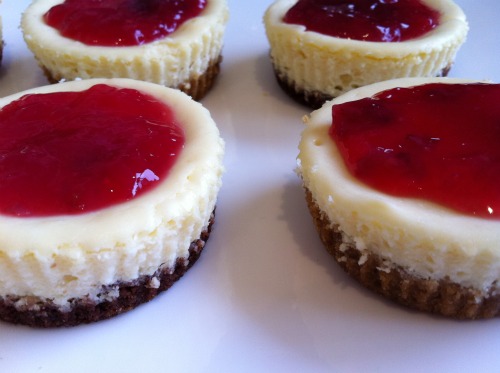 Mini Cherry Cheesecakes