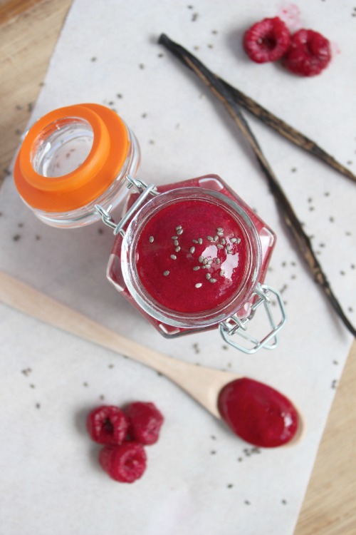 Raspberry and Vanilla Chia Jam