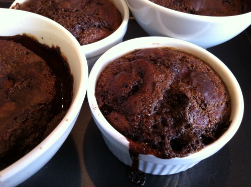 Black Forest Self-Saucing Puddings