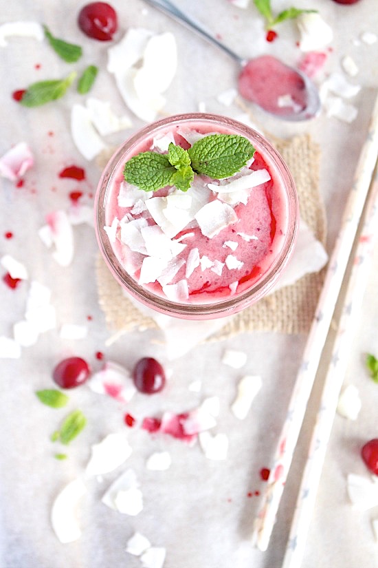 Creamy, Tropical Cranberry Cocktail - www.betterwithcake.com