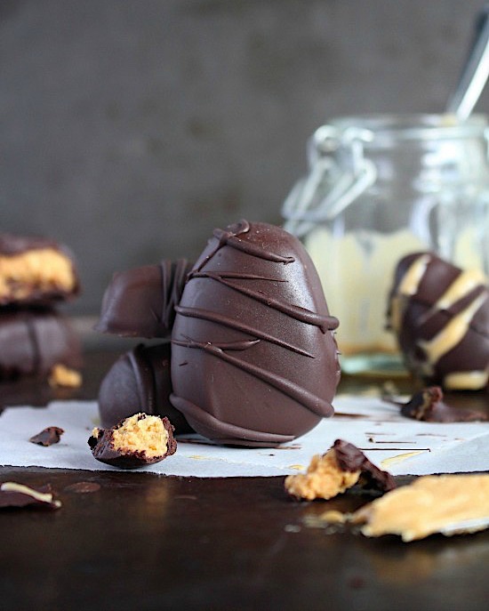 Copycat Reese’s Eggs  { Sugar Free – Dairy Free – Gluten Free – Grain Free – Vegan – Keto – Paleo Friendly}