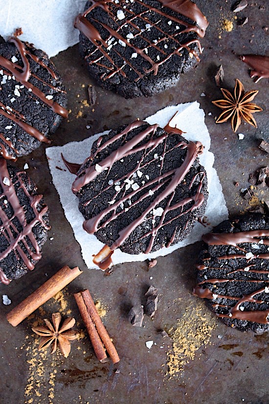 Single Serve, Cinnamon Spiced Double Chocolate Cookies {Gluten Free, Dairy Free, EGG FREE, Grain Free, Refined Sugar Free, Keto, Vegan & Paleo Friendly} - www.betterwithcake.com