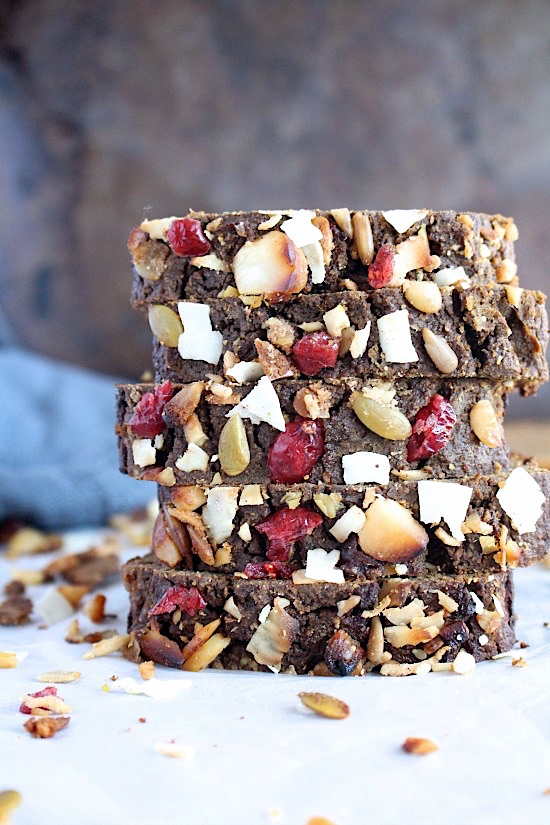 Chocolate Golden Spiced Banana Bread {Gluten Free - Grain Free - Refined Sugar Free - Keto & Paleo Freiendly} - www.betterwithcake.com