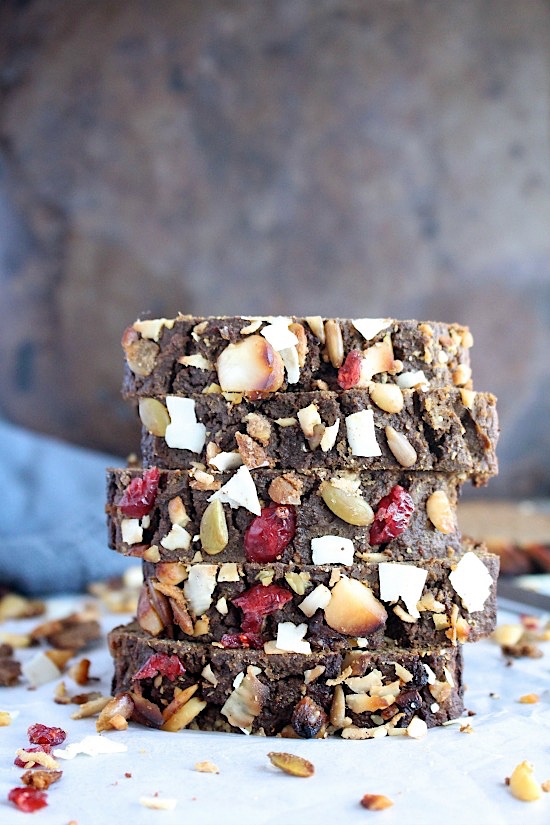 Chocolate Golden Spiced Banana Bread {Gluten Free - Grain Free - Refined Sugar Free - Keto & Paleo Freiendly} - www.betterwithcake.com