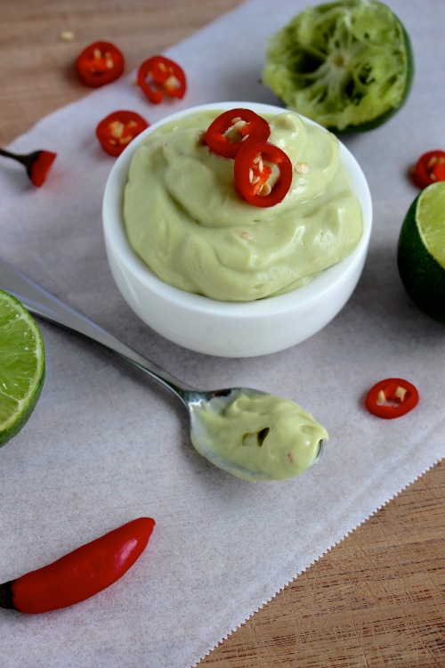 Creamy Avocado Chilli Lime and Yogurt Dressing