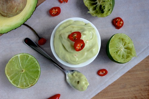 Creamy Avocado Chilli Lime and Yoghurt Dressing