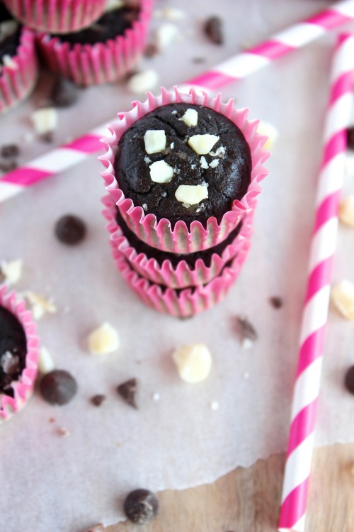 Double Chocolate Macadamia Mini Muffins {Low Carb, Grain Free & Paleo Friendly}