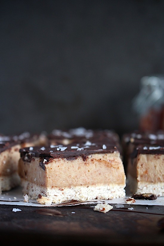 {Date Free} Salted Caramel Slice - Gluten Free - Dairy Free - Refined Sugar Free - Low Carb - Vegan - Keto - Paleo - www.betterwithcake.com