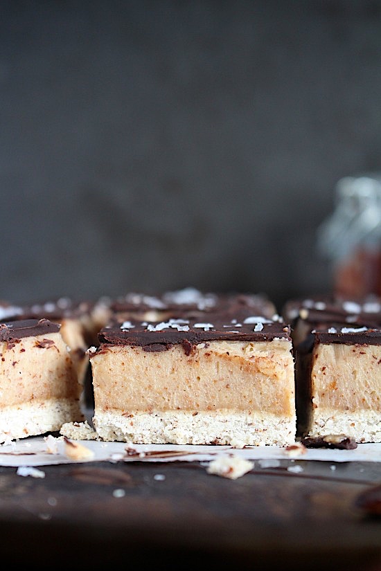 {Date Free} Salted Caramel Slice - Gluten Free - Dairy Free - Refined Sugar Free - Low Carb - Vegan - Keto - Paleo - www.betterwithcake.com