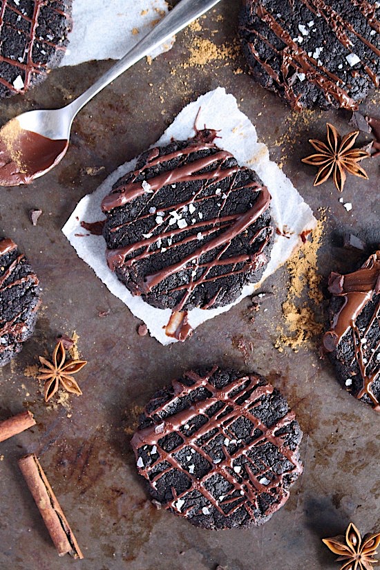Single Serve, Cinnamon Spiced Double Chocolate Cookies {Gluten Free, Dairy Free, EGG FREE, Grain Free, Refined Sugar Free, Keto, Vegan & Paleo Friendly} - www.betterwithcake.com