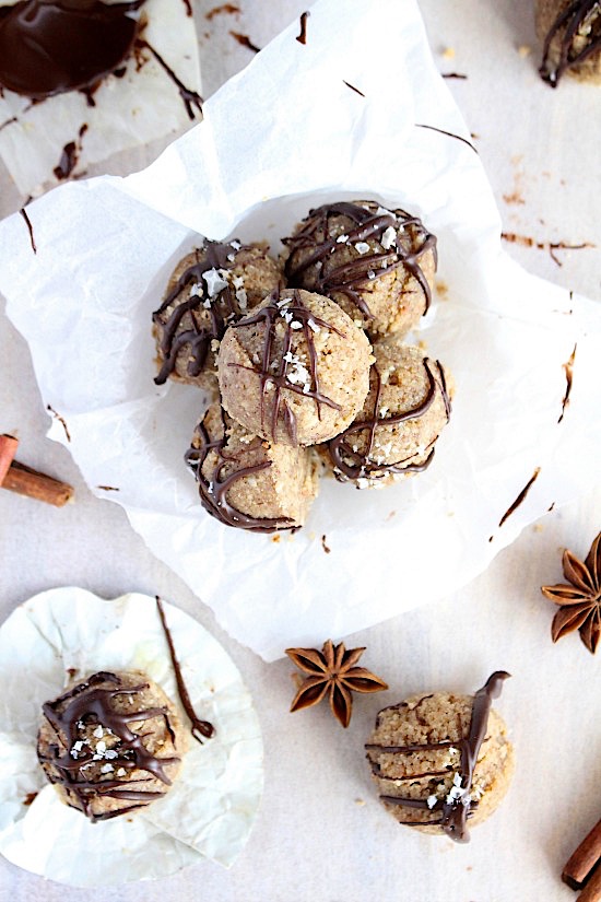 Date Free Chai Spiced Nut Butter Fudge Bites {Sugar Free - Gluten Free - Dairy Free - Low Carb - Vegan - Keto - Paleo } - www.betterwithcake.com