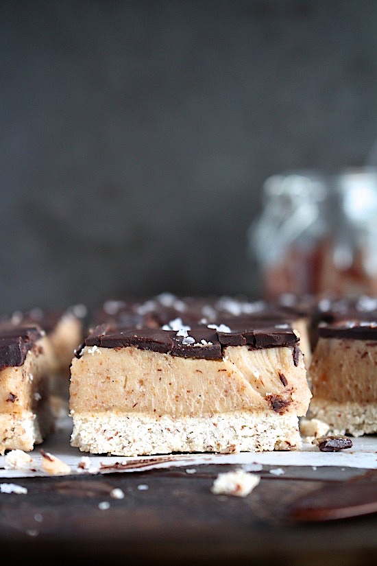 {Date Free} Salted Caramel Slice - Gluten Free - Dairy Free - Refined Sugar Free - Low Carb - Vegan - Keto - Paleo - www.betterwithcake.com