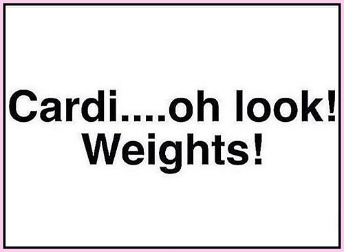 Cardi . . . oh look! Weights! - www.betterwithcake.com