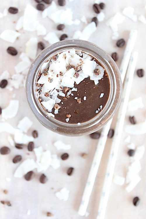 Secretly Healthy Chocolate Mudslide Smoothie {Vegan, Dairy Free and Paleo Friendly} - www.betterwithcake.com