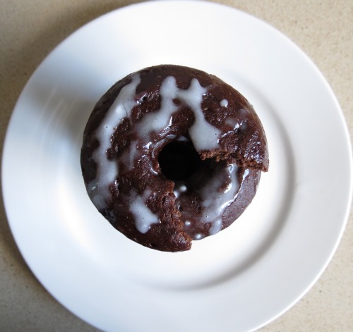 Chocolate Cake Doughnuts with a Dreamy Vanilla Glaze