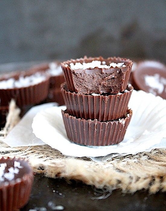 Dark Chocolate Tahini Fudge Bites {Dairy Free – Sugar Free – Gluten Free – Vegan – Keto – Paleo}