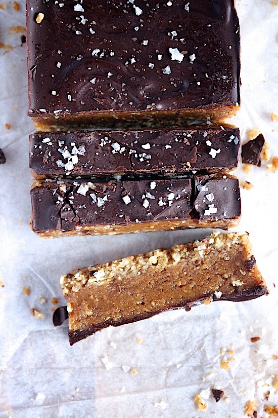 Raw {Date Free} Salted Caramel Slice - Gluten Free - Dairy Free - Refined Sugar Free - Low Carb - Vegan - Keto - Paleo - www.betterwithcake.com