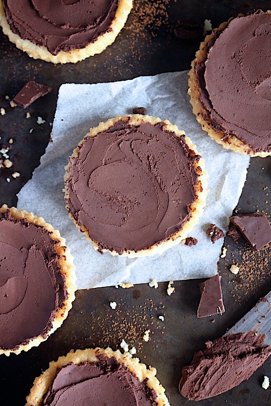 Dark Chocolate Espresso Ganache Tarts {Gluten Free - Dairy Free - Refined Sugar Free - Low Carb - Vegan - Keto - Paleo} - www.betterwithcake.com