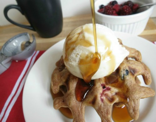 Berry Cobbler Waffles