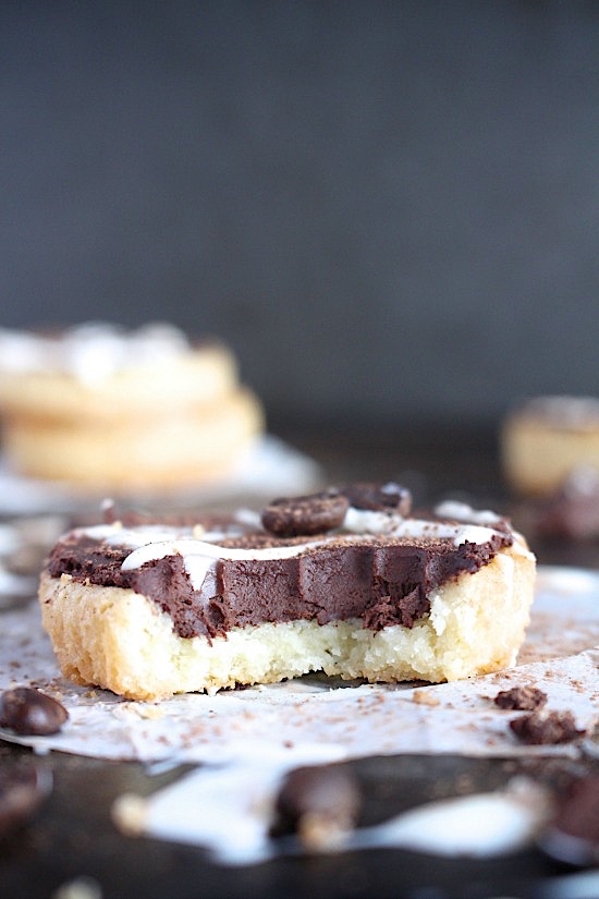 Dark Chocolate Espresso Ganache Tarts {Gluten Free - Dairy Free - Refined Sugar Free - Low Carb - Vegan - Keto - Paleo} - www.betterwithcake.com
