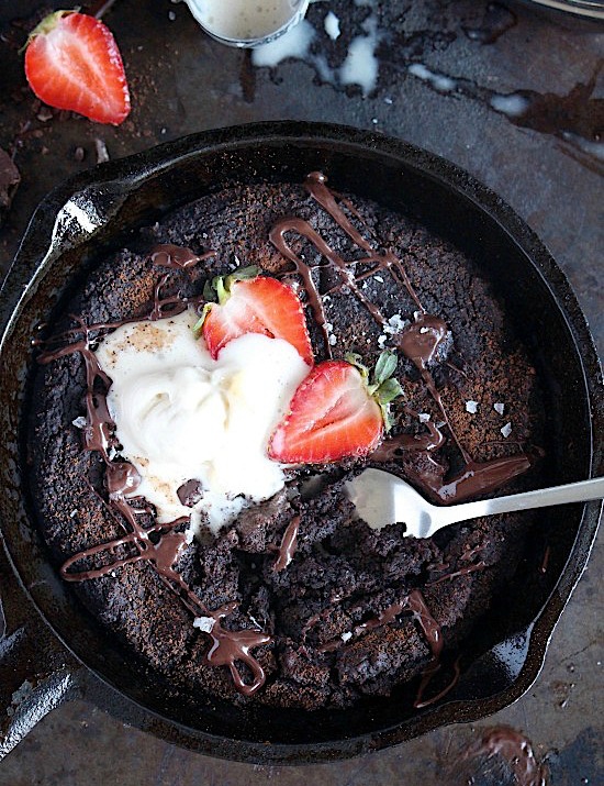 Single Serve Salted Dark Chocolate Almond Butter Brownie {EGG FREE – Dairy Free – Gluten Free – Refined Sugar Free – Low Carb – Vegan – Keto – Paleo}