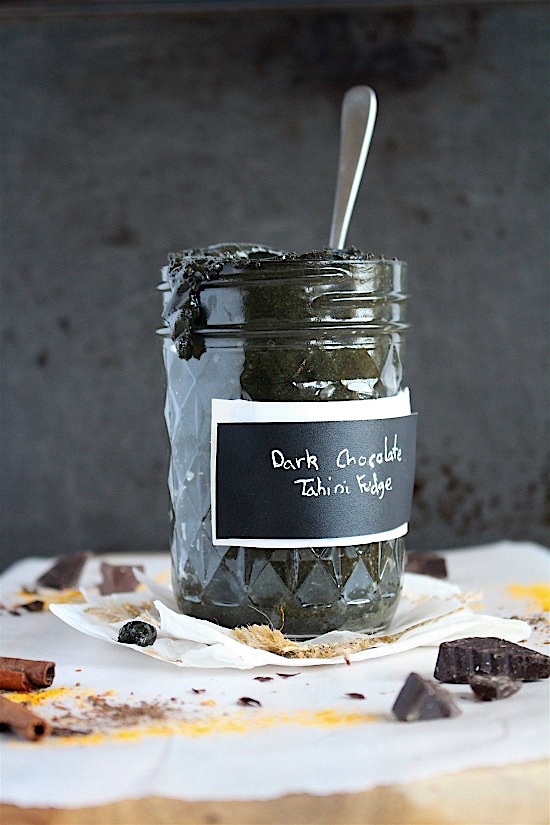 Dark Chocolate Tahini Fudge {Sugar Free - Dairy Free - Gluten Free - Nut Free - Vegan - Keto - Paleo Friendly} - www.betterwithcake.com