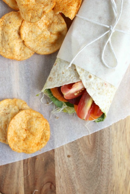 Simple Avocado Salad Wrap