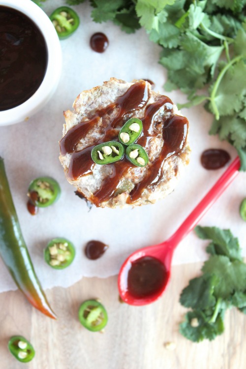 BBQ Chicken & Green Chilli Meatloaf Muffins