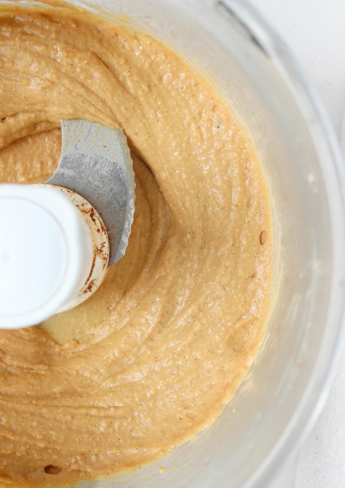 Super Healthy Cinnamon Spiked Peanut Butter Blondies