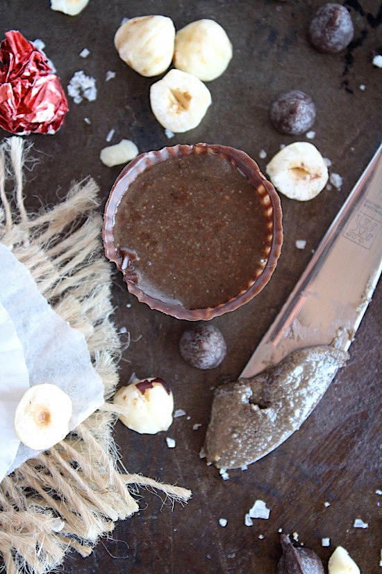 3 Ingredient, Dark Chocolate Hazelnut Cashew Butter Cups - {Sugar Free, Gluten Free, Dairy Free, Vegan, Keto & Paleo Friendly} - www.betterwithcake.com