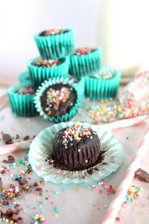 Double Chocolate Zucchini Mini Muffins {Grain Free & Paleo Friendly}