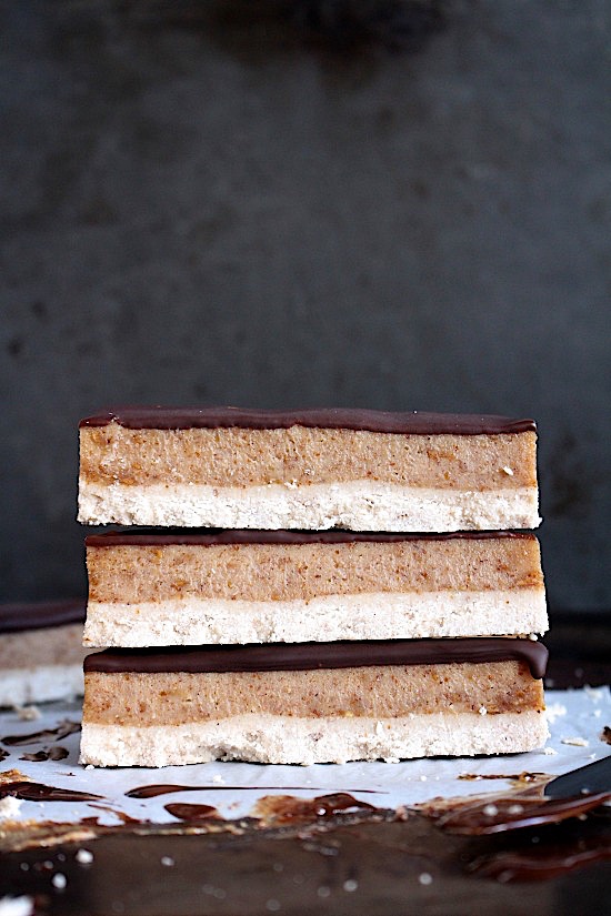 No Bake Mix & Make Raw {DATE FREE} Twix BarsGluten Free - Dairy Free - Grain Free - Refined Sugar Free - Low Carb - Vegan - Keto - Paleo - www.betterwithcake.com